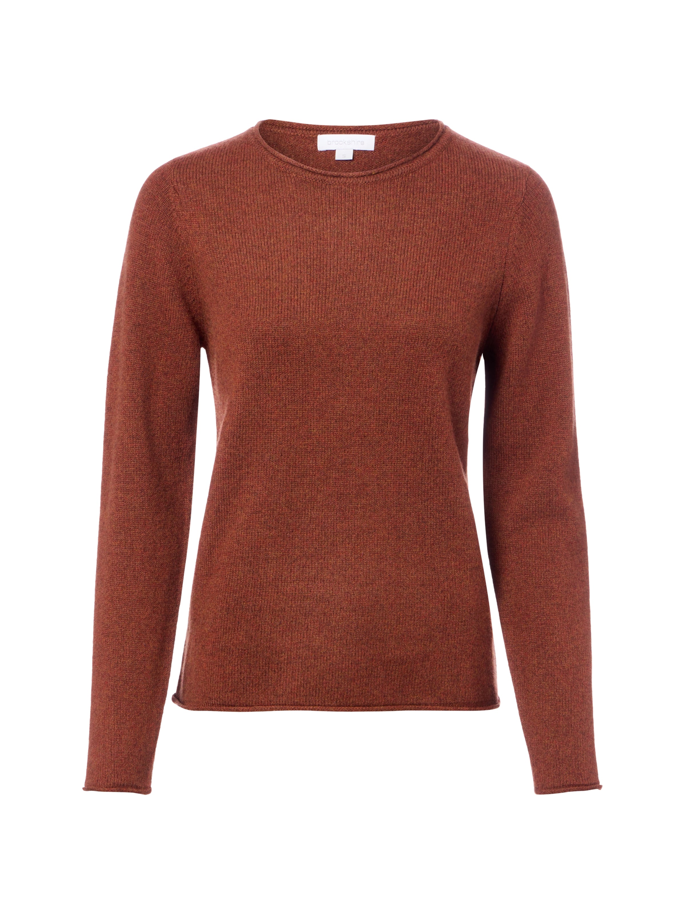 Brookshire Trui in Bruin: voorkant