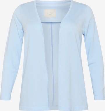 Cardigan 'Farsia' KAFFE CURVE en bleu : devant
