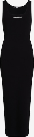 juoda Karl Lagerfeld Suknelė ' Rib-Knit Sleeveless ': priekis