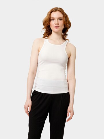 Les Lunes Top 'RYLIEE Rib' in Wit: voorkant