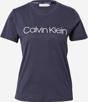 T-shirt Calvin Klein en bleu : devant