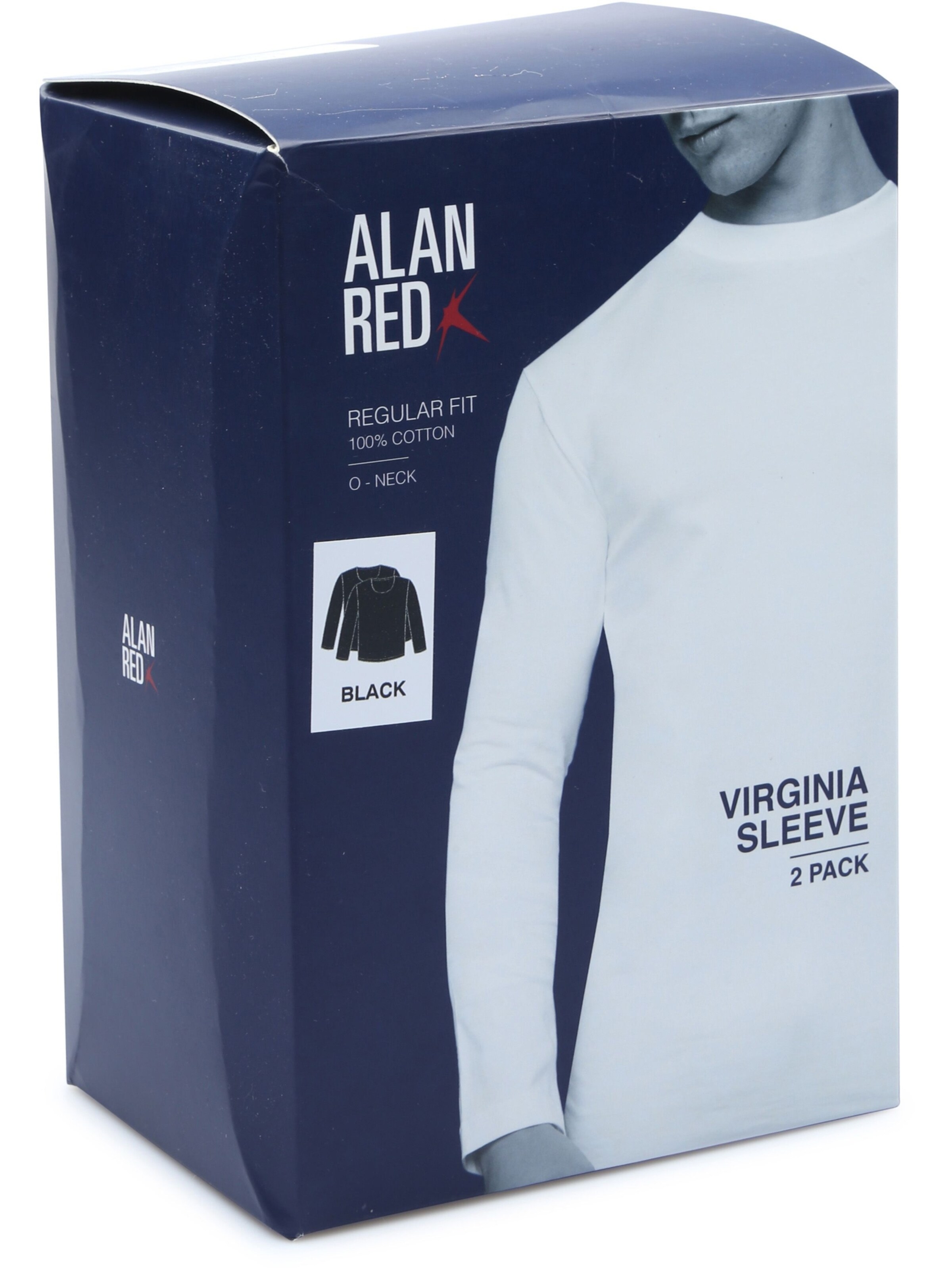 alan red Shirt 'Virginia' in Black