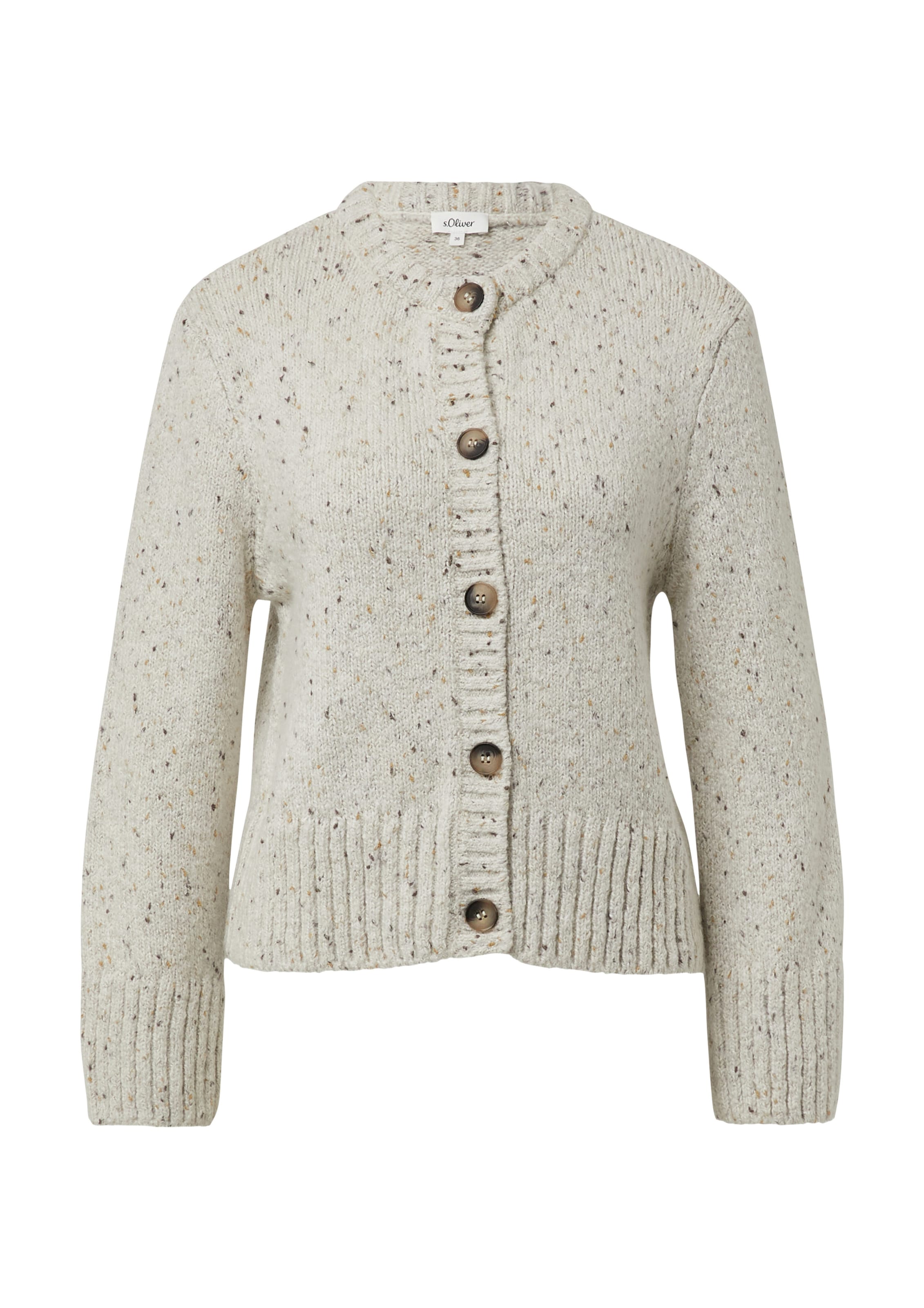 Cardigan s.Oliver en beige : devant