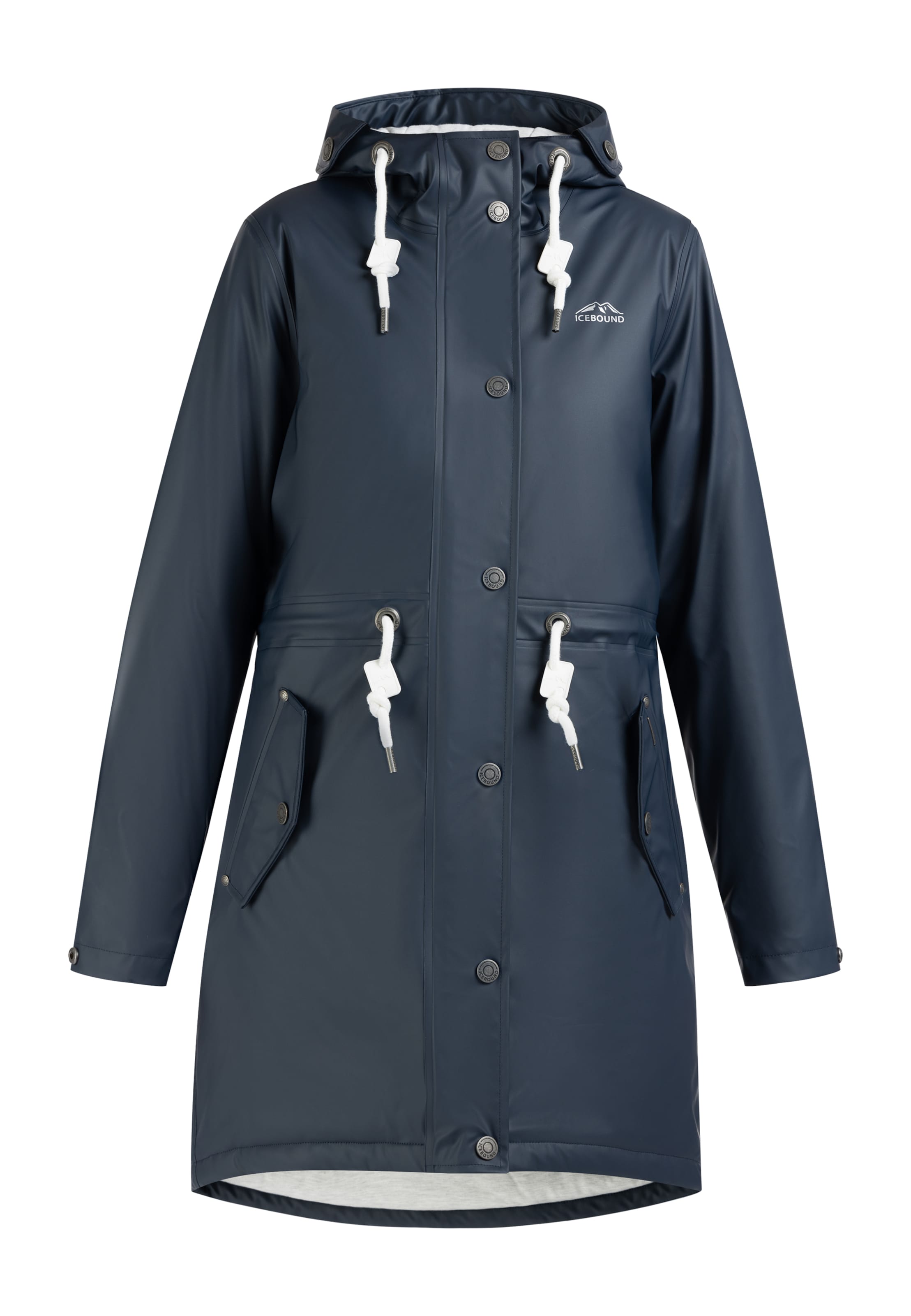 ICEBOUND Functionele mantel in Blauw: voorkant
