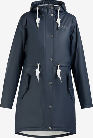 ICEBOUND Raincoat in Blue: front