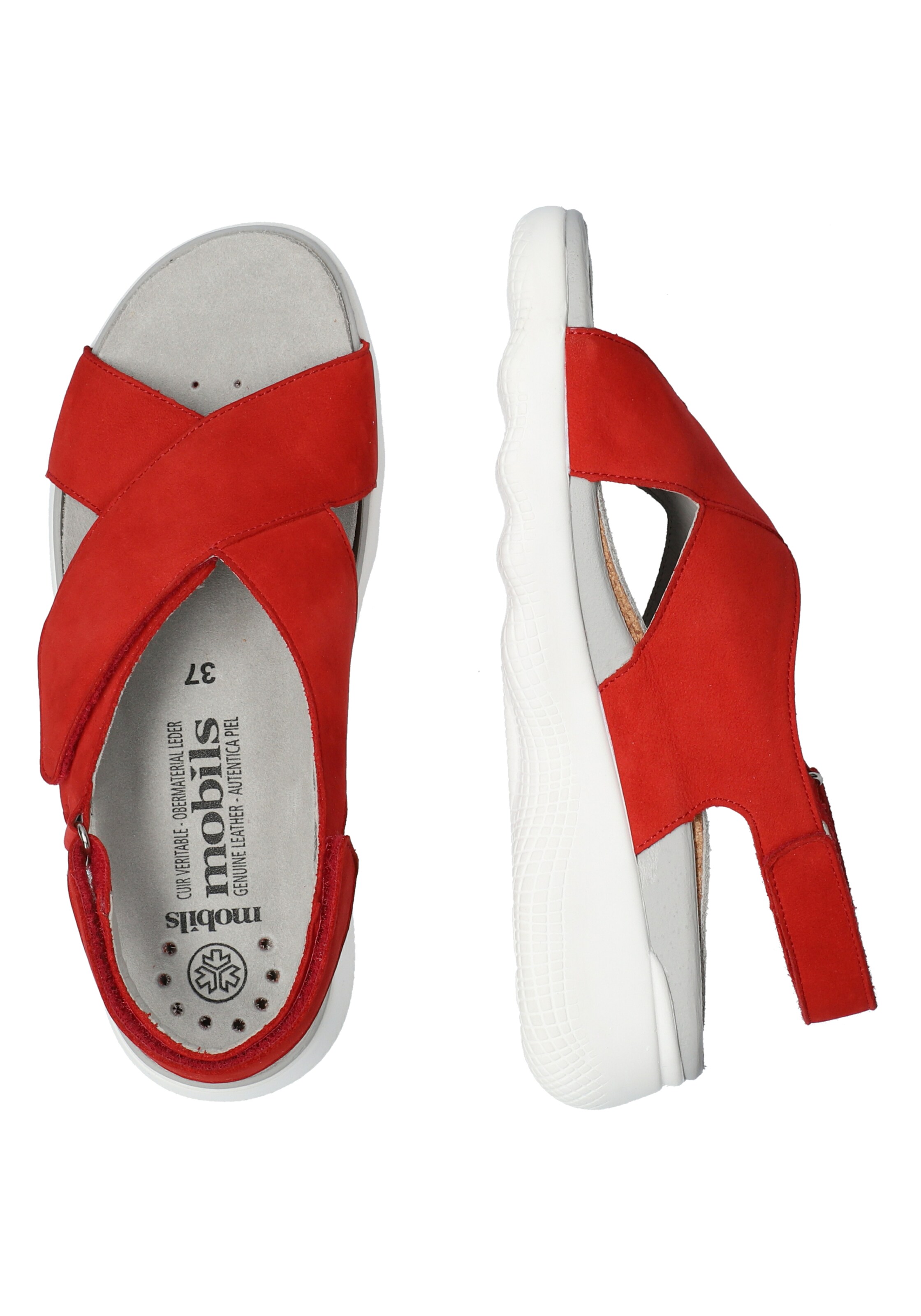 MOBILS ergonomic Sandal 'Malorie' in Red