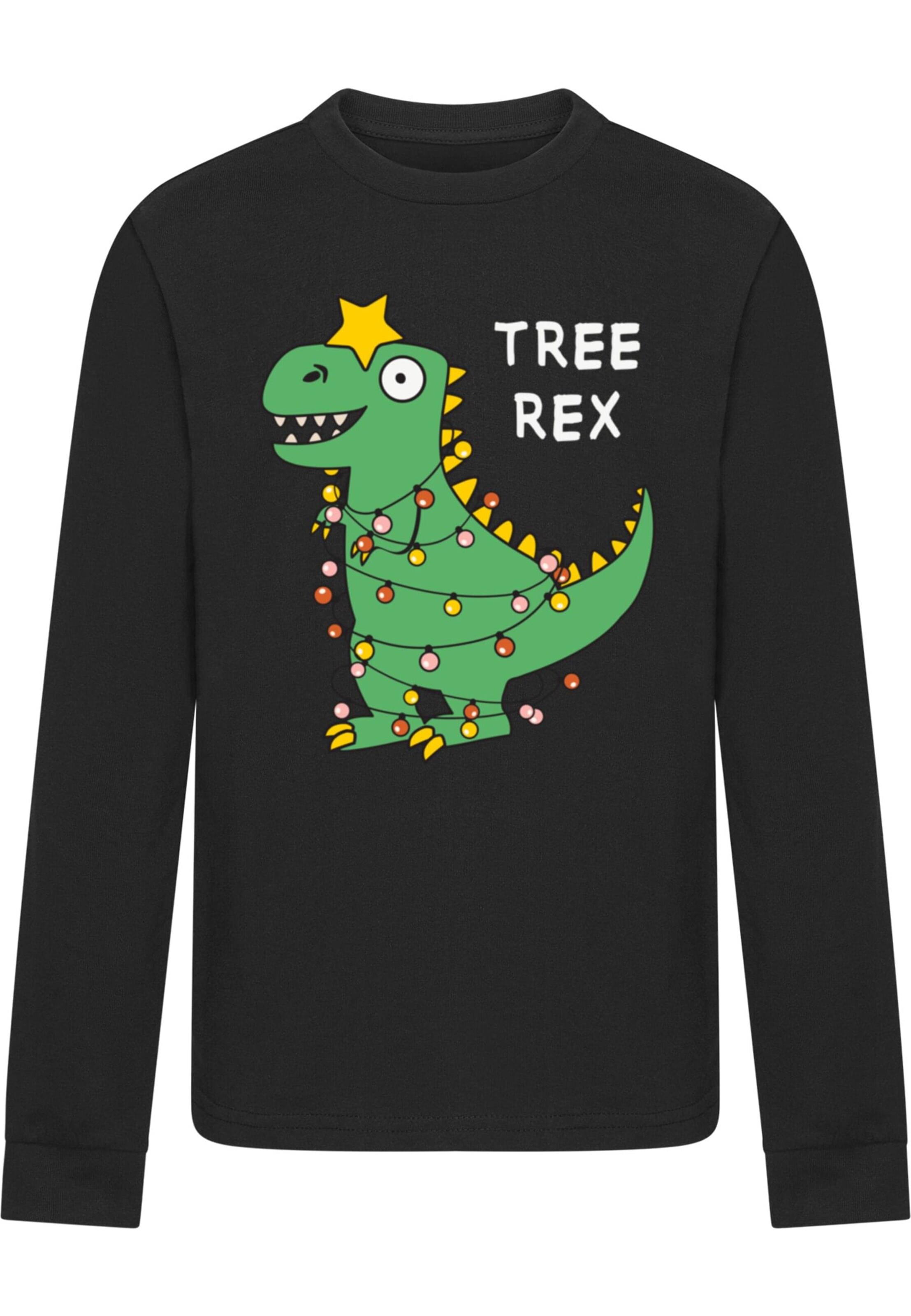 T-Shirt 'Christmas - Tree Rex' ABSOLUTE CULT en noir : devant