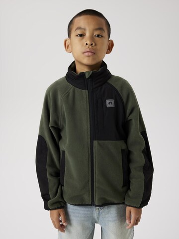 Jachetă  fleece 'NKNMYles' de la NAME IT pe verde: față