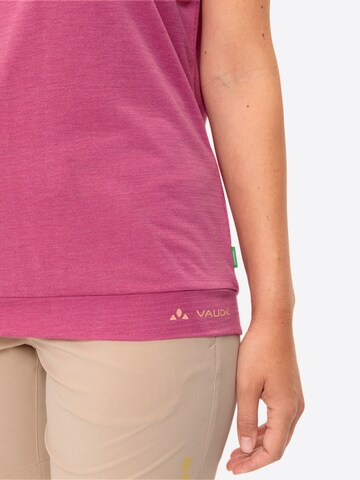 VAUDE Performance shirt 'Skomer' in Pink
