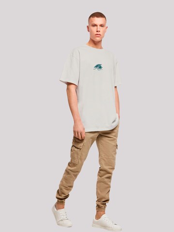 F2 Shirt 'Surfers Sunset Sommer Vibes' in Grey