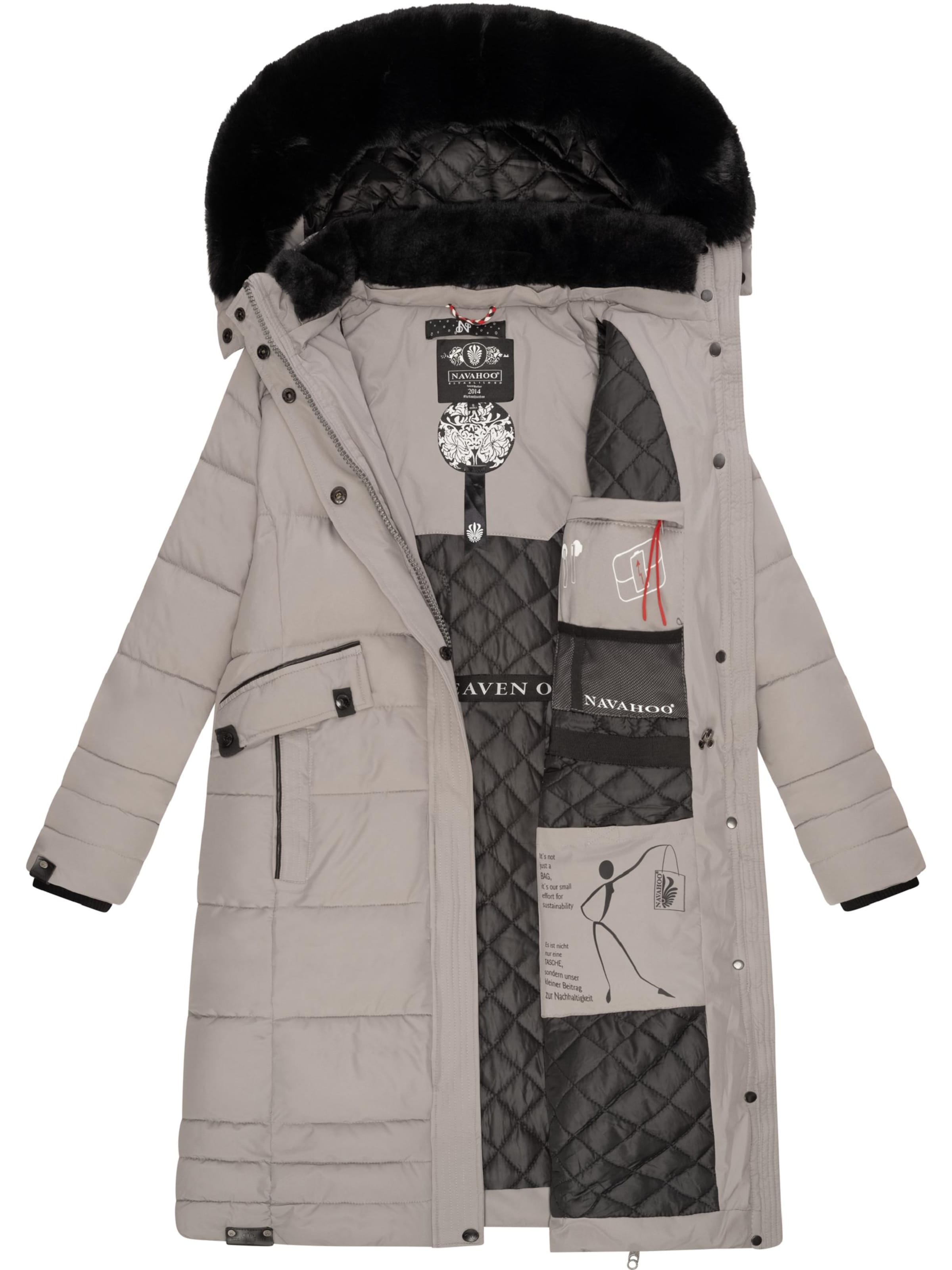 NAVAHOO Vinterfrakke 'Fahmiyaa' i grå