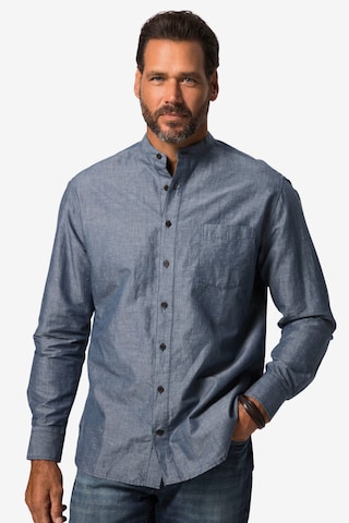 JP1880 Regular fit Button Up Shirt in Blue: front