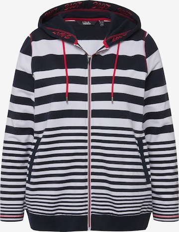 Ulla Popken Sweatjacke in Blau: Vorderseite