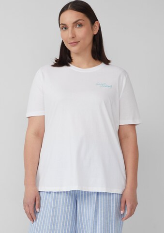 T-shirt s.Oliver en blanc : devant
