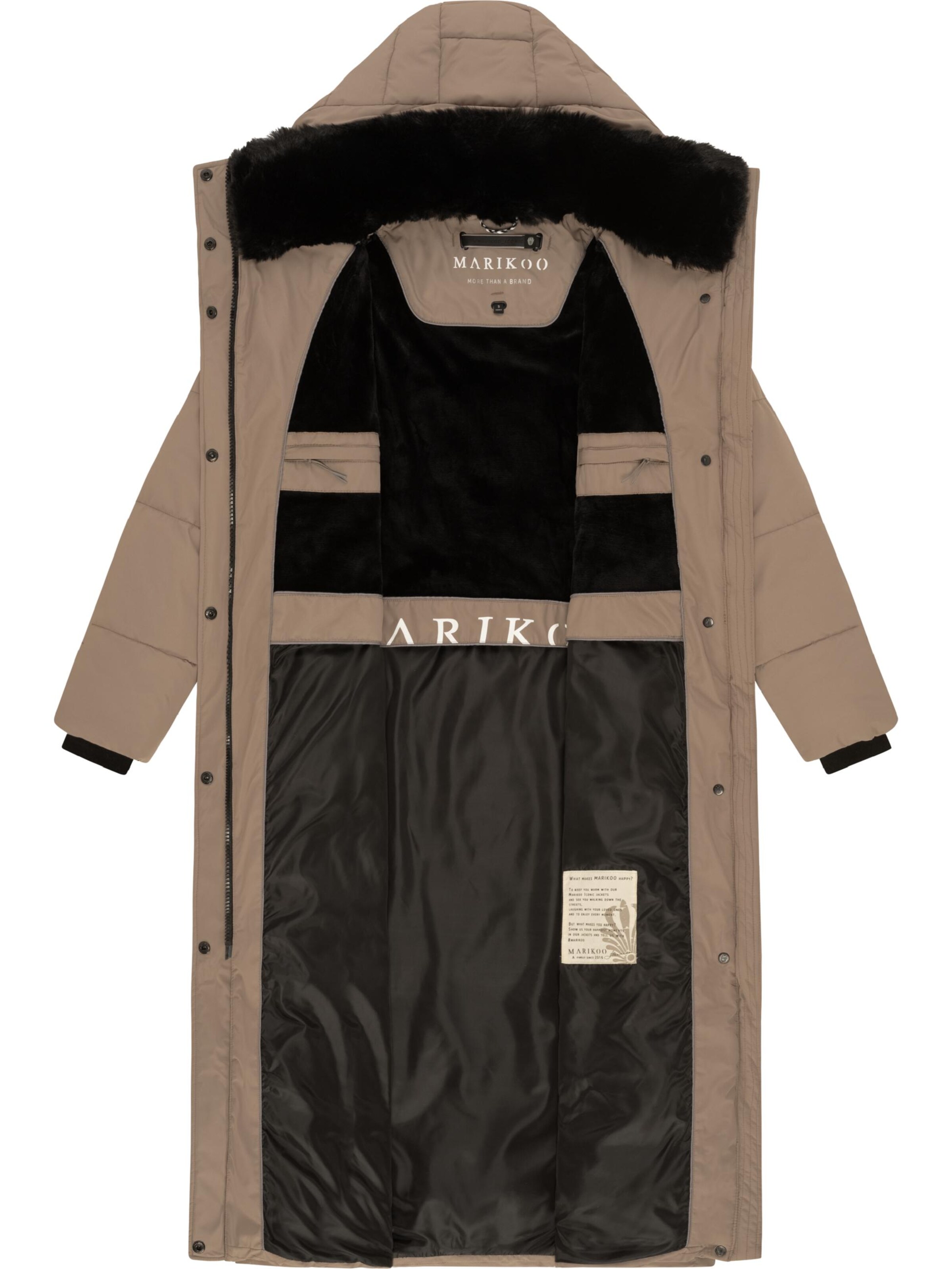 Manteau d’hiver 'Hingucker XIV-1' MARIKOO en beige