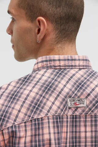 CAMP DAVID Regular fit Button Up Shirt in Orange: front