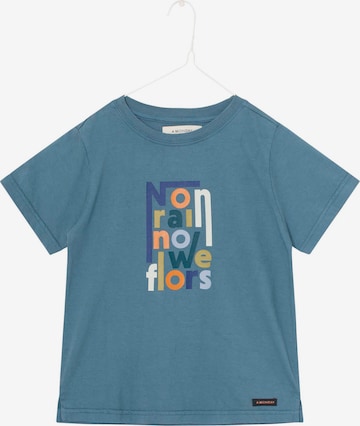 A Monday in Copenhagen Shirt 'No Rain' in Blauw: voorkant