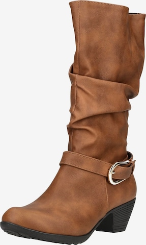 Bottes ANDREA CONTI en marron : devant