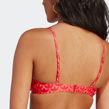 ADIDAS ORIGINALS Balconette Bikini Top in Red