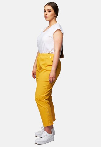 willE Loosefit Casualpants Schlupfhose Gummibund Große Größen, Ockergelb in Gelb