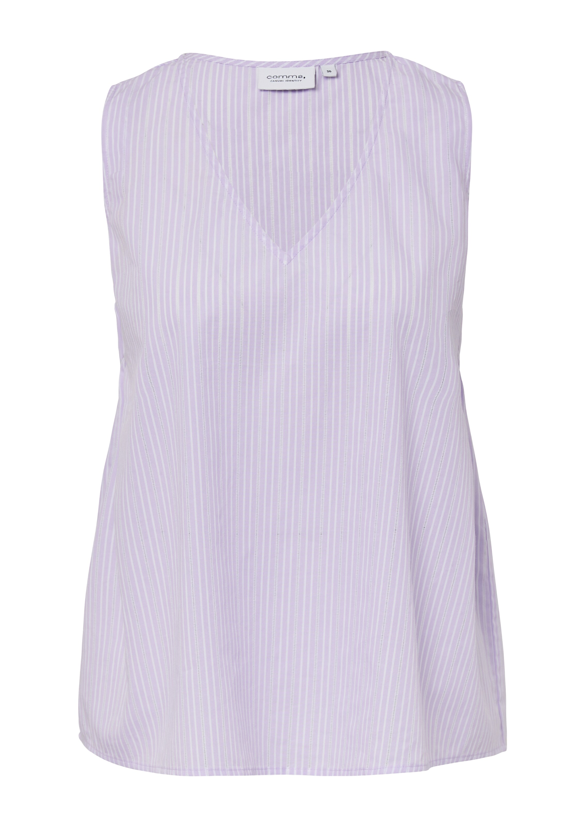 comma casual identity Blouse in Lila: voorkant