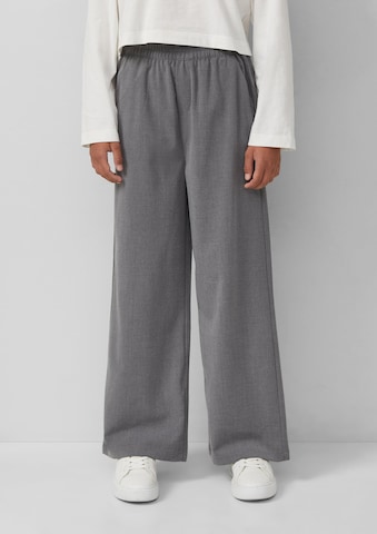 Wide Leg Pantalon s.Oliver en gris : devant