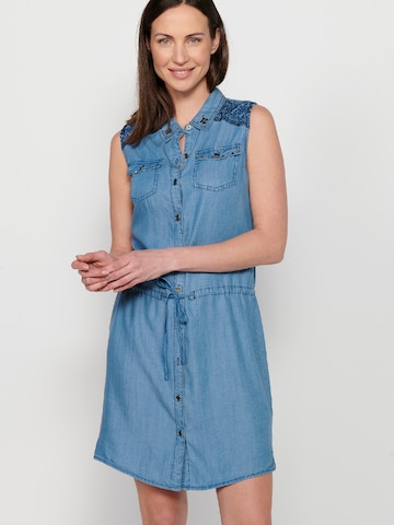 KOROSHI Shirt Dress in Blue