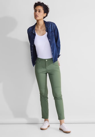 STREET ONE Slim fit Pants in Green