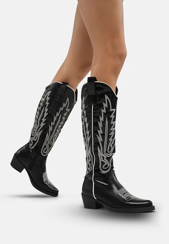 Stivale da cowboy di Salinyang in nero