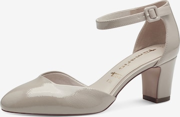 Escarpins à bride arrière Tamaris en beige : devant