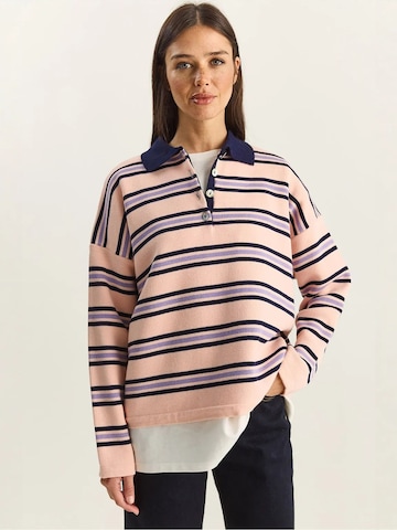 Pull-over Bianco Lucci en rose : devant