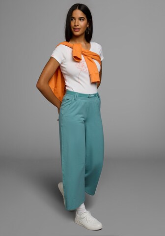 KangaROOS Wide Leg Hose in Blau