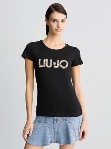 Liu Jo Тениска в черно: отпред