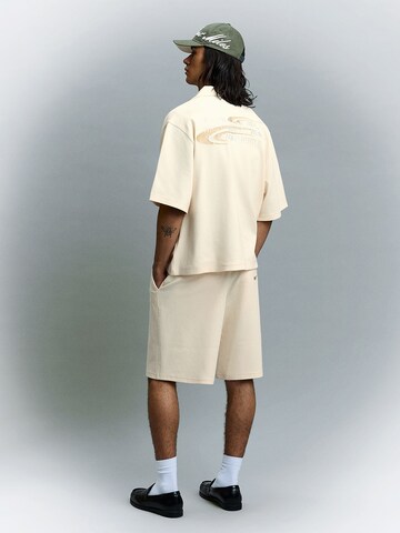 Bershka Loosefit Broek in Wit