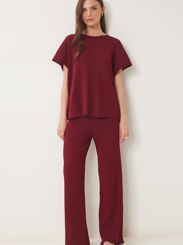 Pantalons de tailleur Happiness İstanbul en rouge