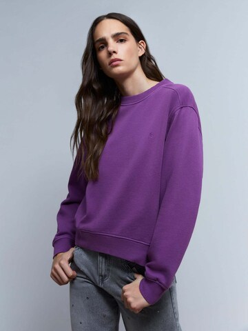 Sweat-shirt Scalpers en violet : devant