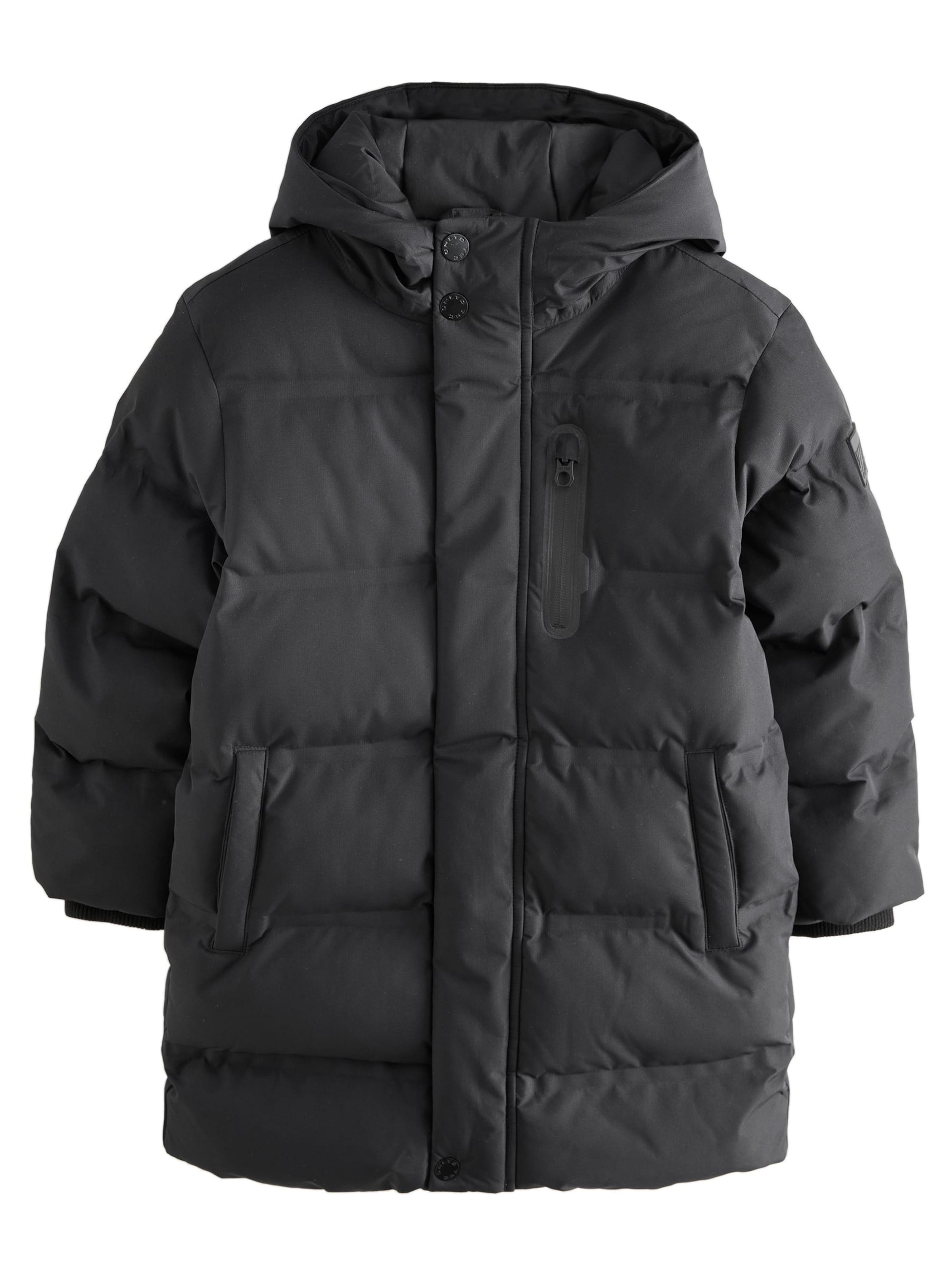 Next Kabát – černá: přední strana