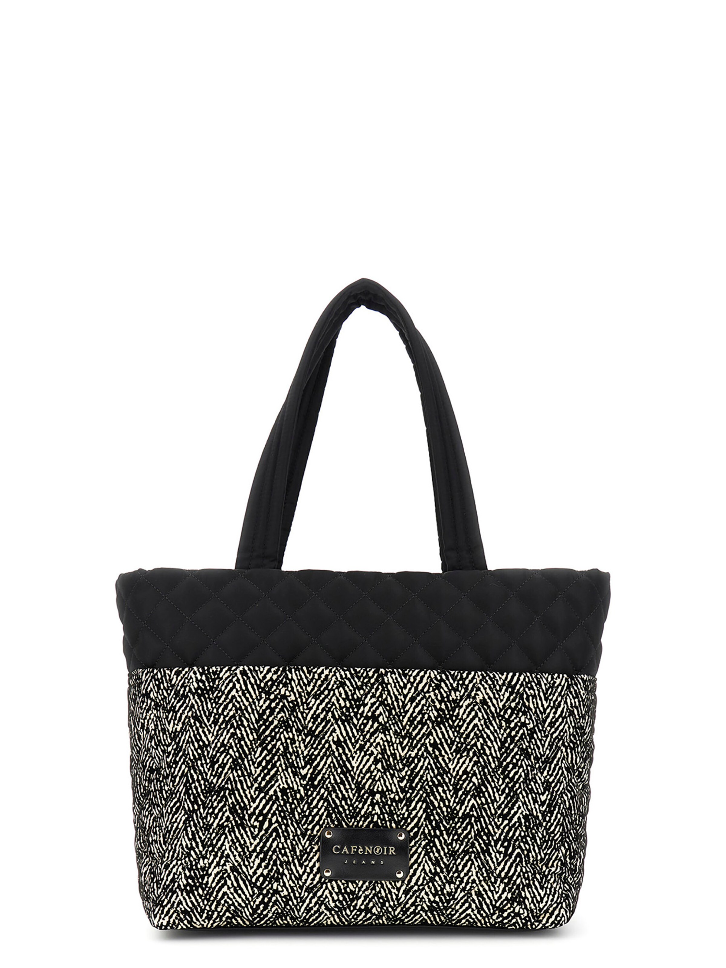 Shopper in One Size CAFè NOIR di colore beige / nero, Visualizzazione prodotti
