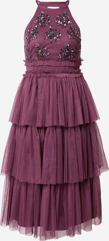 Robe de cocktail Maya Deluxe en violet : devant