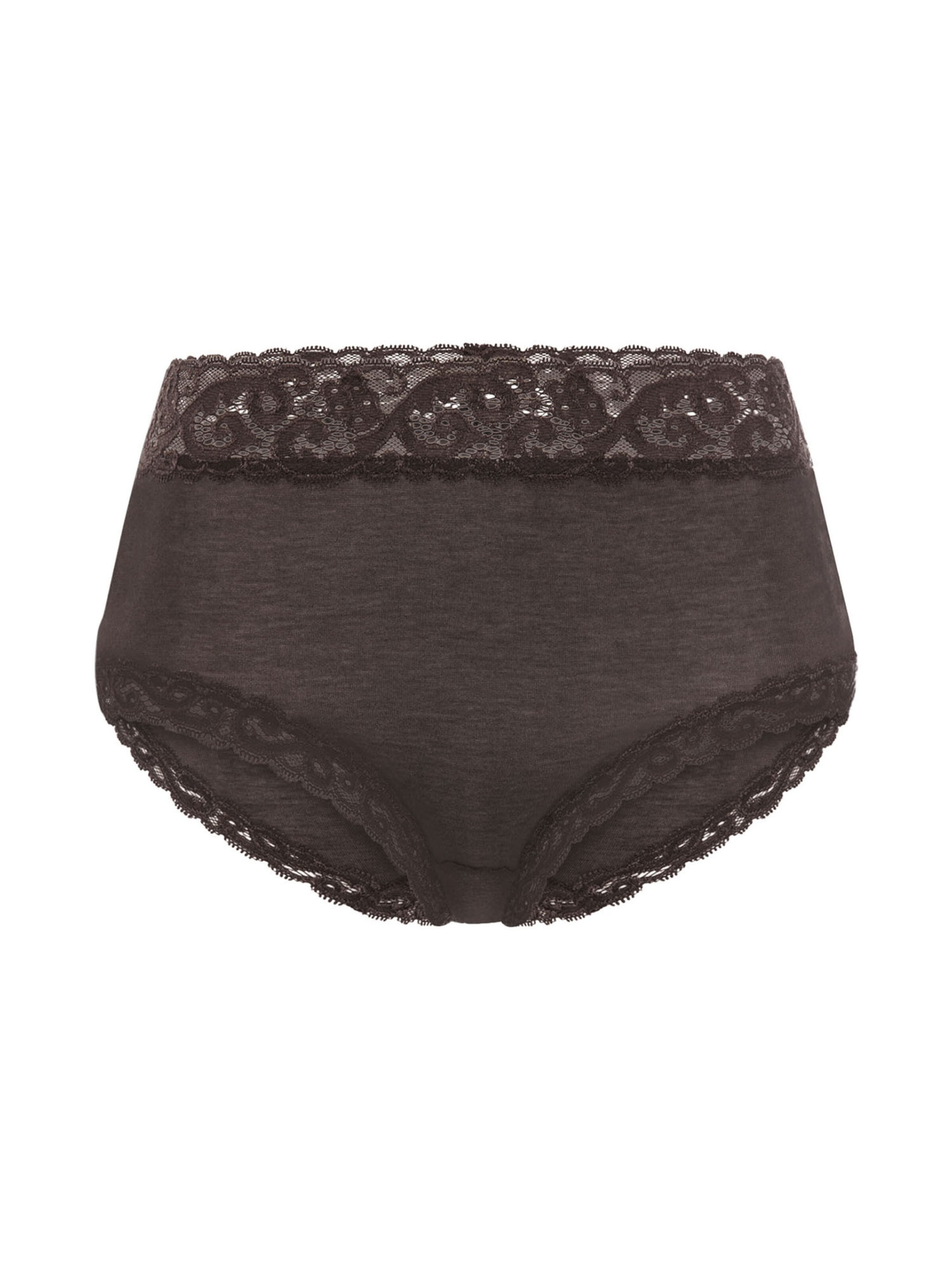Slip ' Moments ' Hanro en marron : devant