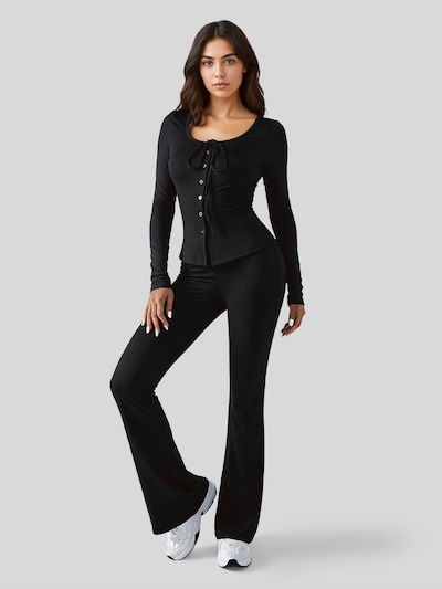 LapaPlus Pantalons de tailleur en noir, Vue avec produit