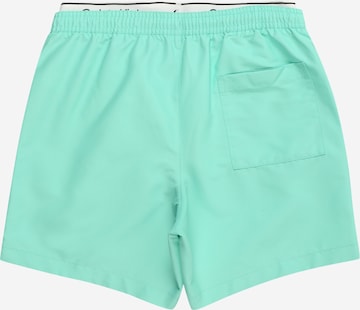 Shorts de bain 'Meta Legacy' Calvin Klein Swimwear en vert
