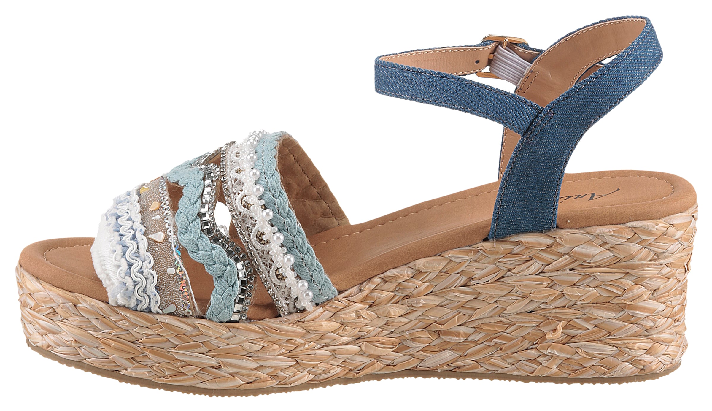 Aniston Sandalette in Blau: Vorderseite