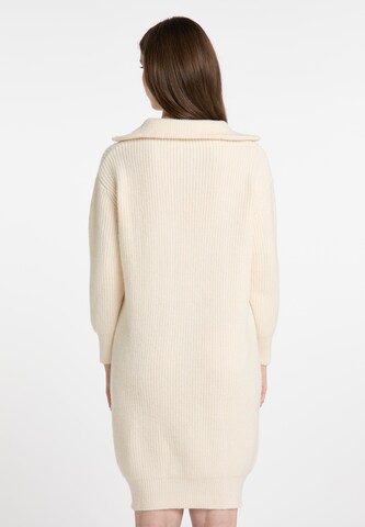 DreiMaster Vintage Knitted dress 'Naemi' in Beige