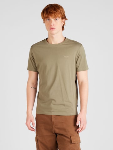 JOOP! Jeans T-shirt 'Alphis' i grön: framsida
