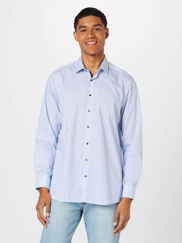 OLYMP Slim fit Button Up Shirt in Blue: front