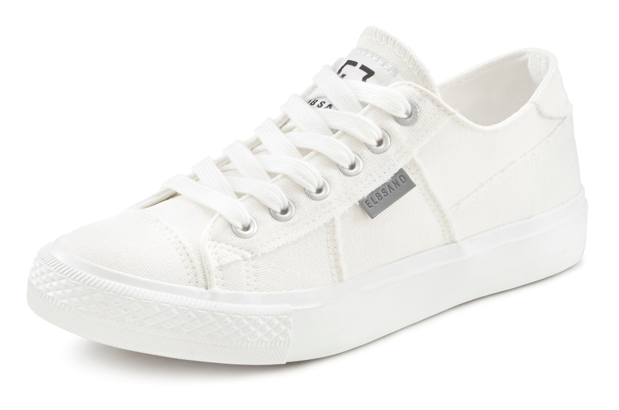 Elbsand Platform trainers in White: front
