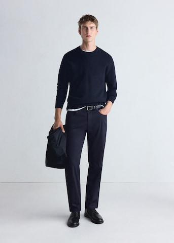 MANGO MAN Pullover 'LUXUS' i blå