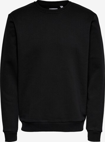 Only & Sons Sweatshirt 'Ceres' in Zwart: voorkant