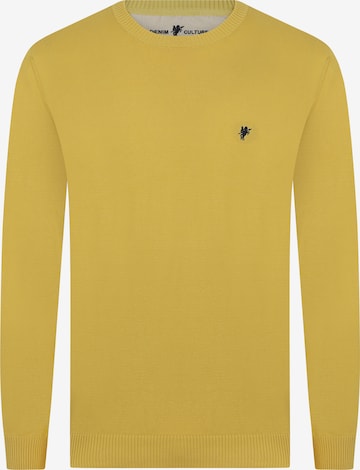 DENIM CULTURE - Jersey 'NARCISO' en amarillo: frente